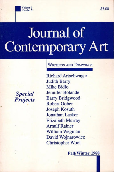 Journal of Contemporary Art : Vol. 1 No.2