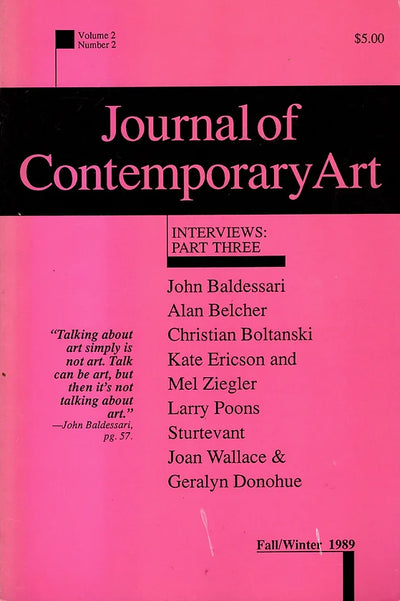 Journal of Contemporary Art : Vol. 2 No.2