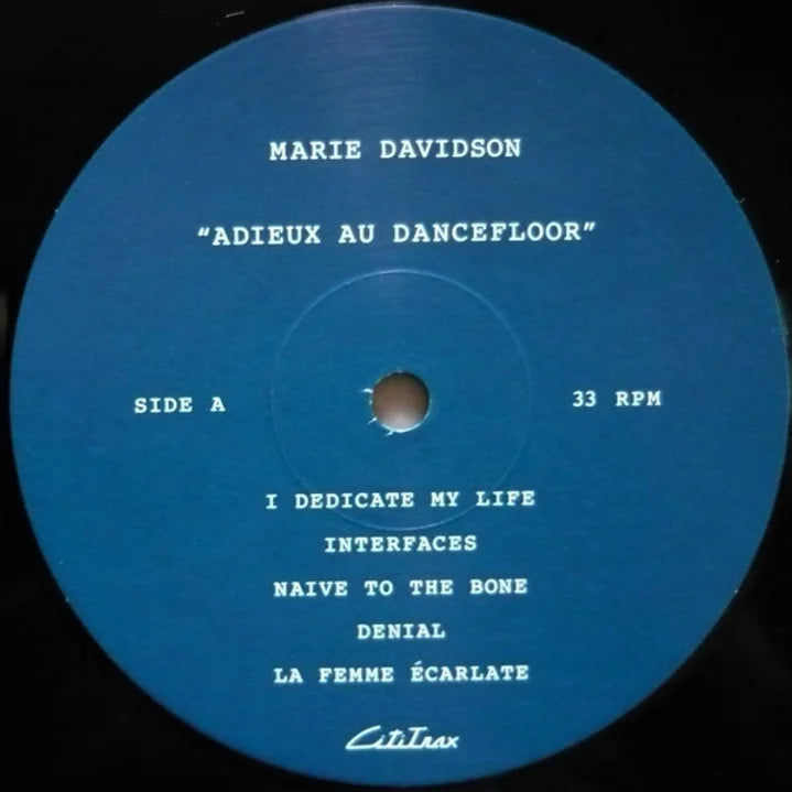 Marie Davidson – Adieux Au Dancefloor