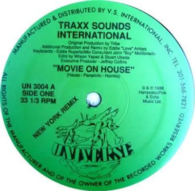 Traxx Sounds Int'l – Movie On House